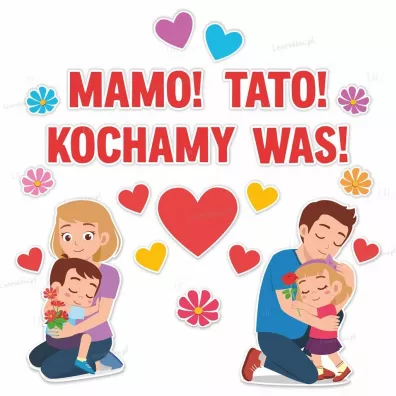 LearnHow Dzie� mamy i taty rodzice dekoracja
