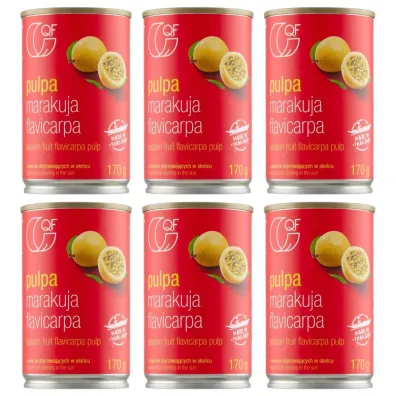 Quality Food Pulpa z marakui Zestaw 6 x 170 g