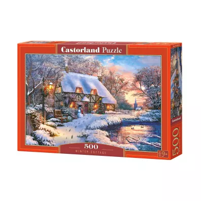Puzzle 500 el. Domek zimowy Castorland