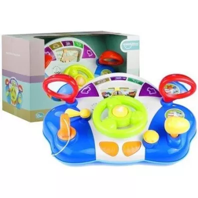 Interaktywna Kierownica Dla Dziecka Panel D�wi�ki LeanToys