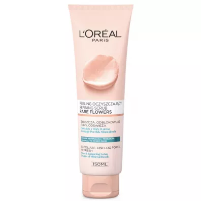LOreal Paris Skin Expert Rare Flowers peeling oczyszczaj�cy sk�ra normalna i mieszana 150 ml