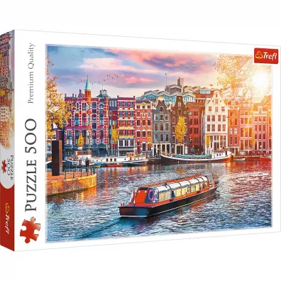 Puzzle 500 el. Amsterdam Holandia Trefl