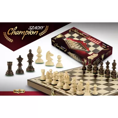 Szachy drewniane Champion Rafa Magiera