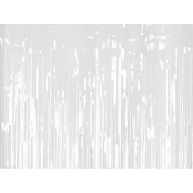 PartyDeco Kurtyna Party, bia�y, 100x200cm