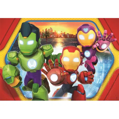 Puzzle 24 el. Maxi SuperColor. Iron Man i Przyjaciele Clementoni