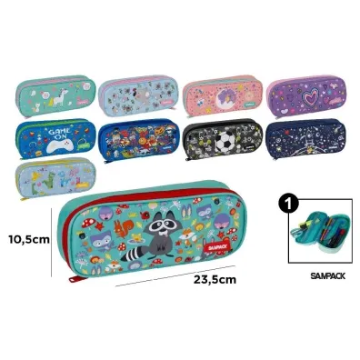 Sampack Pi�rnik z klapk� i kieszonk� wewn�trzn� MIX
