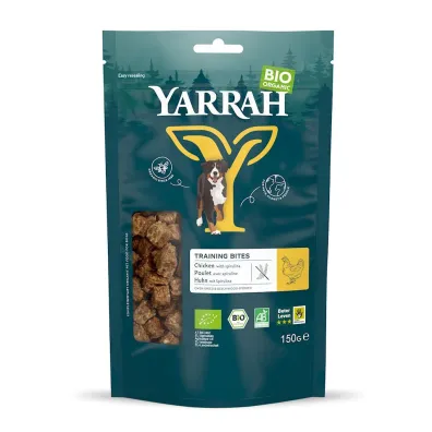 Yarrah Przysmak dla psa - kostki treningowe z kurczakiem i spirulin� 150 g Bio