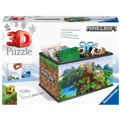 Puzzle 108 el. 3D Szkatu�ka Minecraft Ravensburger