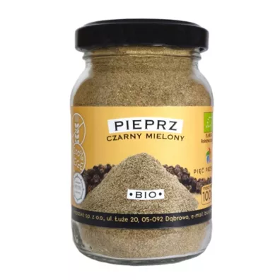 Pi Przemian Pieprz czarny mielony bezglutenowy 100 g Bio