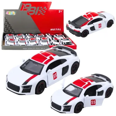 Samoch�d metalowy z nap�dem bia�y 1:43 LeanToys