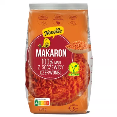 Novelle Makaron z soczewicy czerwonej �widerki 250 g