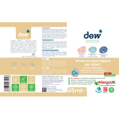 Dew Child Care Woda oczyszczajca dla dzieci 65 ml