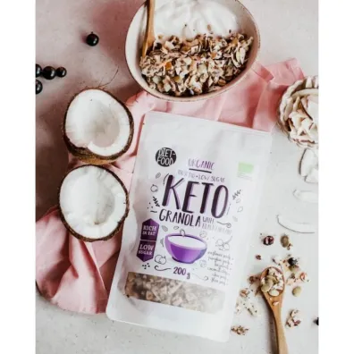Diet-Food Keto granola - czarna porzeczka 200 g Bio
