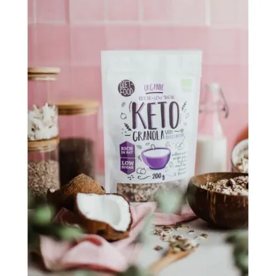 Diet-Food Keto granola - czarna porzeczka 200 g Bio