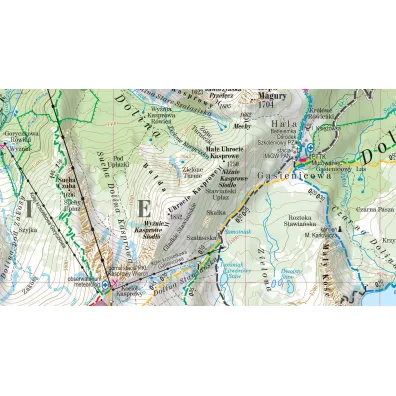 Tatry laminowana mapa turystyczna 1:27 000