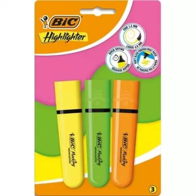 Bic Zakre�lacz Highlighter mix neon 3 szt.