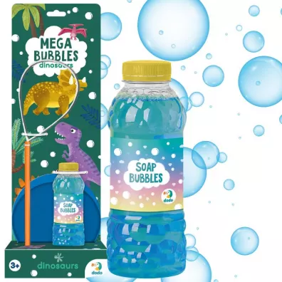 Mega zestaw do tworzenia baniek mydlanych Dinozaury 450 ml Maksik