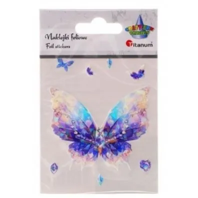 Titanum Naklejki foliowe motyl 70x60mm 8 szt.