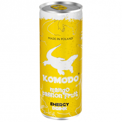 Komodo Napój energetyczny Mango-Marakuja 250 ml