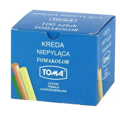 Toma Kreda szkolna niepyl�ca kolorowa 100 szt.