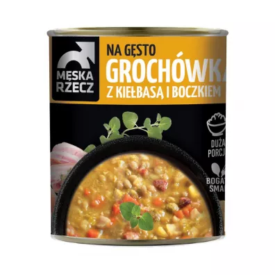 Mska Rzecz Danie gotowe Grochwka z kiebas i boczkiem 840 g