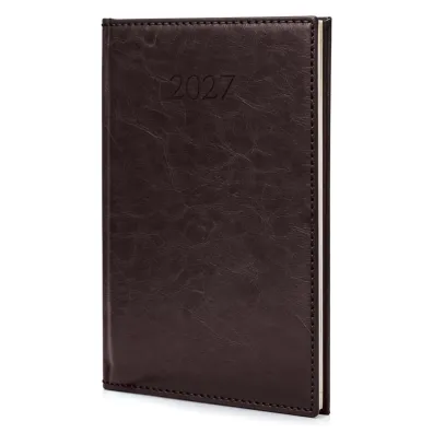 Kalendarz 2027 B5 Agenda Tygodniowy Br�zowy