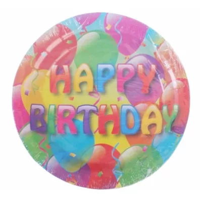 Arpex Talerz papierowy Party Time DC8985 8 szt.