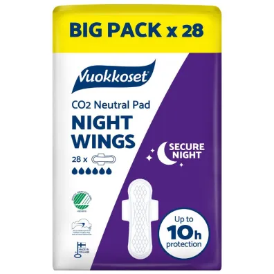Vuokkoset NIGHT WINGS, Podpaski na noc ze skrzyde�kami 28 szt.