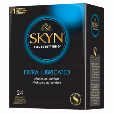Skyn Feel Everything Extra Lubricated nielateksowe nawil�ane prezerwatywy 24 szt.