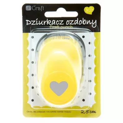 Dalprint Dziurkacz z motywem Serce 2,5 cm