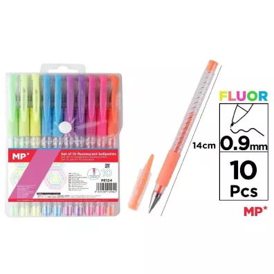 Mp Main Paper D�ugopis fluorescencyjny 10 kolor�w 10 szt.