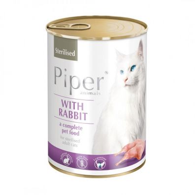 Piper Sterilised Karma mokra dla kotów z królikiem 400 g