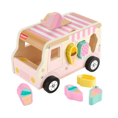 Fisher-Price. Ci�ar�wka z lodami drewniany sorter Mattel