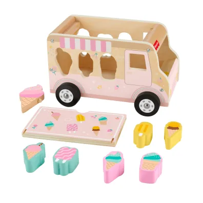 Fisher-Price. Ci�ar�wka z lodami drewniany sorter Mattel