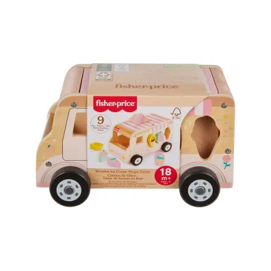 Fisher-Price. Ci�ar�wka z lodami drewniany sorter Mattel