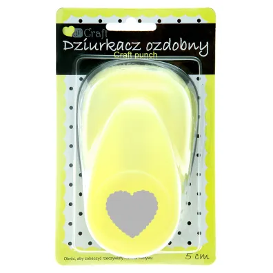 Dalprint Dziurkacz ozdobny serce falbanka 5cm