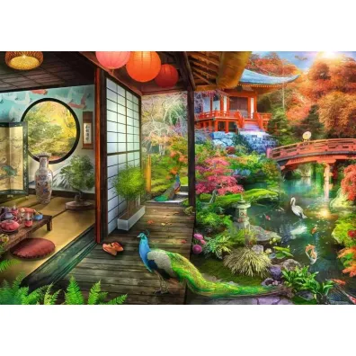 Puzzle 1000 el. Japo�ska herbaciarnia Ravensburger