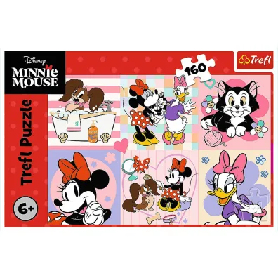 Puzzle 160 el. Kolorowy dzie� Minnie Trefl
