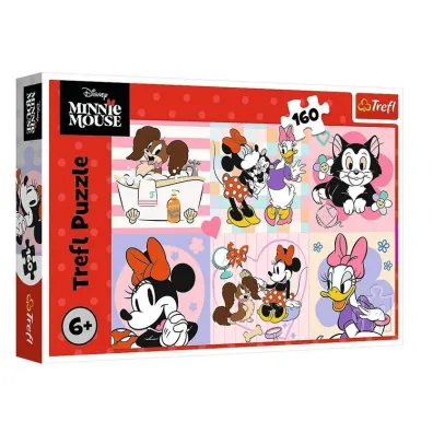 Puzzle 160 el. Kolorowy dzie� Minnie Trefl