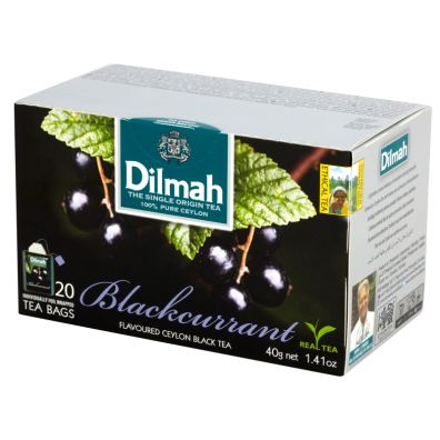 Dilmah Cejloska czarna herbata z aromatem czarnej porzeczki 20 x 2 g