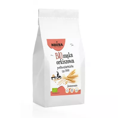 Naura Mka orkiszowa penoziarnista typ 2000 1 kg Bio