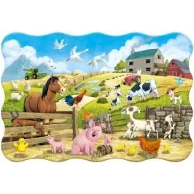 Puzzle 20 el. Zwierz�ta z farmy Castorland