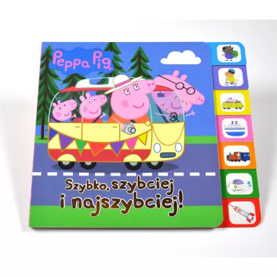 Szybko, szybciej, najszybciej! Ksika z registrami. winka Peppa