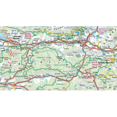 Czechy i S�owacja mapa samochodowa 1:600 000 laminat 2025