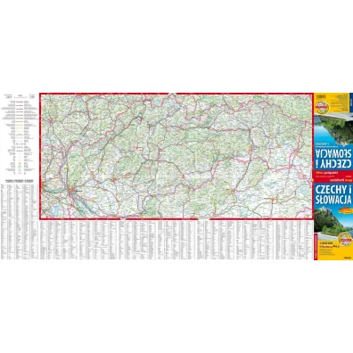 Czechy i S�owacja mapa samochodowa 1:600 000 laminat 2025