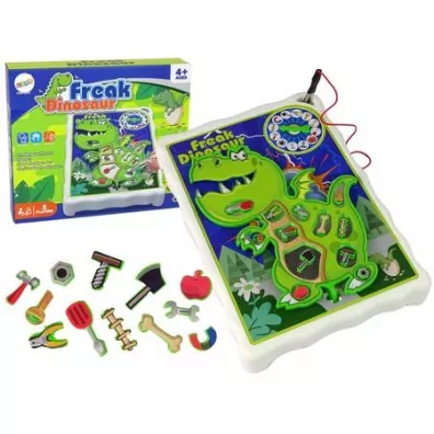 Gra zrcznociowa szalony dinozaur plansza Leantoys