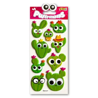 Penmate Naklejki puffy Cacti Eyes