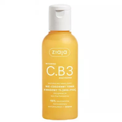 Ziaja Witamina C.B3 nie-codzienny tonik kwasowy 1% AHA+PHA 120 ml