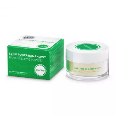 Ecocera Banana Loose Powder sypki puder bananowy dla cery suchej i wra�liwej 8 g