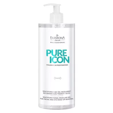 Farmona Professional Pure Icon Multifunctional Micellar Gel For Facial & Eye Make-Up Removal multifunkcyjny el micelarny do demakijau twarzy i oczu 500 ml